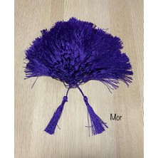 İpek Hobi Mor  İp Püskül 8 cm  10 Adet