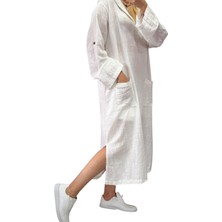 Phuti Italyan Pul Payetli Pamuklu Elbise