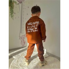 La Luna Kidz Erkek Çocuk Gabardin Kumaş 3lü Takım