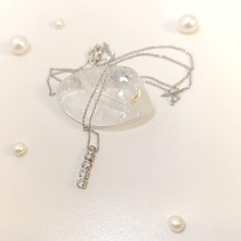 Dört Taş Kolye 14 Ayar Altın 4K Videolu