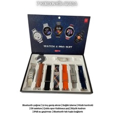 Ayers 7 Kordon Hediyeli Yeni Nesil Watch 4 Pro Suit Spor Sağlık Sensörlü Ios Android Uyumlu Akıllı Saat