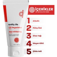 Quality Life 2 Adet Genital Bölge Beyazlatıcı - Koltuk Altı - Cilt Ten - Kararmalar İçin Beyazlaştırıcı Krem Beyazlatma, Pirinç Özlü