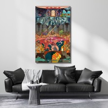 Artarilion Kanvas Tablo Yüzüklerin Efendisi Mozaik Görünümlü Tasarım Dijital Baskı Kanvas Tablo