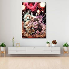 Artarilion Kanvas Anime Tablosu Jojo Jotaro ve Dio Temalı Dijital Baskı Kanvas Tablo Oyuncu Odası Tablosu