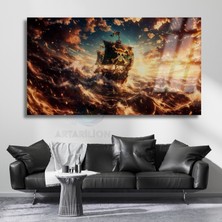 Artarilion Cam Tablo One Piece Gemi Cam Hd Dijital Baskı Tablo Salon Dizi Film Tablosu