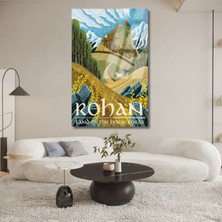 Artarilion Yüzüklerin Efendisi Cam Rohan Dijital Baskı Kırılmaz Cam Tablo Lotr Cam Tablo