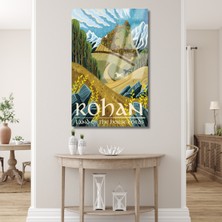 Artarilion Yüzüklerin Efendisi Cam Rohan Dijital Baskı Kırılmaz Cam Tablo Lotr Cam Tablo