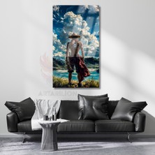 Artarilion Cam Anime Temalı Tablo One Piece Ace Cam Baskı Tablo Oyun Odası Tablosu