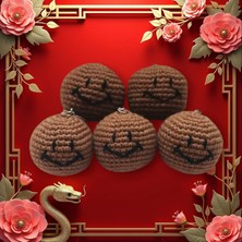 Mady Toyss Amigurumi Gülen Yüz Anahtarlık 1 Adet Fiyatıdır
