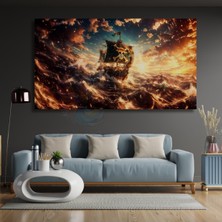 Artarilion Kanvas Tablo One Piece Gemi Kanvas Hd Dijital Baskı Tablo Salon Dizi Film Tablosu