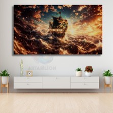 Artarilion Kanvas Tablo One Piece Gemi Kanvas Hd Dijital Baskı Tablo Salon Dizi Film Tablosu
