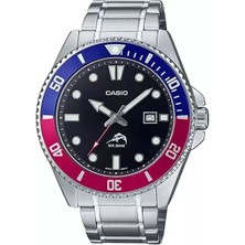 Casio Divers Pepsi MDV-106DD-1A2 Merlin Balığı Çelik Erkek Kol Saati