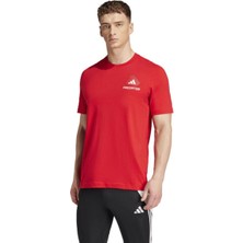 adidas Predator History G T Erkek Kırmızı Yuvarlak Yaka Tişört