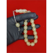 Maskot Yeşil Yanan Fosforlu Kedi Gözü Tesbih