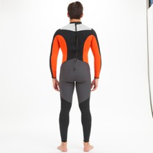 Tribord Erkek Neopren Kaplamalı Yelkenli Wetsuiti - 3/2 mm - Siyah / Turuncu - Dinghy 500 Beden: 2xl
 ,