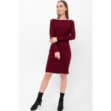 Laranor Kayık Yaka Fitilli Kaşkorse Elbise