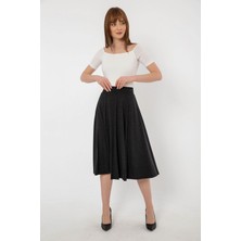 Altı Parçalı Ince Mevsimlik Triko Kloş Etek