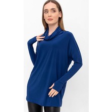 Laranor Degaje Yaka Kol Ucu Yarım Eldiven Detaylı Bluz