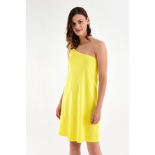 Laranor Kadın Tek Omuzdan Bağlamalı Elbise