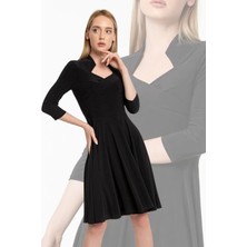 Laranor Kruvaze Kapama Hakim Yaka Truvakar Kol Kloş Elbise Gündüz & Gece