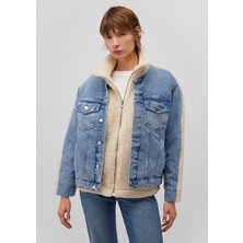 Mavi Rubina 90lar Açık Mavi Suni Kürklü  Jean Ceket 1110278-88589