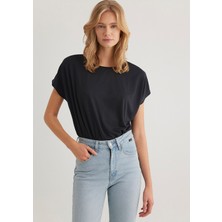 Mavi Soft-Premium Siyah (TENCEL™) Modal Karışımlı Basic Tişört 167245-900