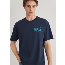 Mavi Mavi Baskılı Lacivert Tişört 0612468-70490