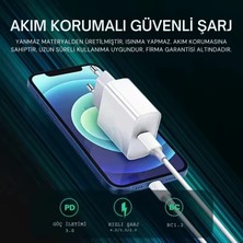 iPhone Tüm Serilere Uyumlu 20W Hızlı Şarj Seti Adaptör ve Type C Kablosu 7 8 x 11 12 13 14 Plus Pro