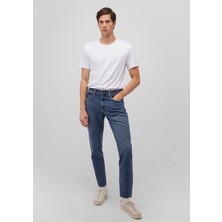 Mavi Beyaz Basic Tişört 065574-620