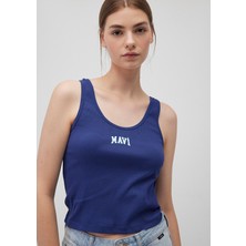 Mavi Logo Baskılı Lacivert Atlet 1611899-70722