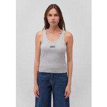 Mavi Mavi Logo Baskılı Gri Atlet 1611899-83096