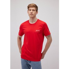 Mavi Mavi Jeans Baskılı Kırmızı Tişört 066841-33099