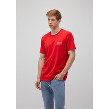 Mavi Mavi Jeans Baskılı Kırmızı Tişört 066841-33099