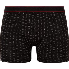 Mavi Baskılı Siyah Boxer 0911037-900