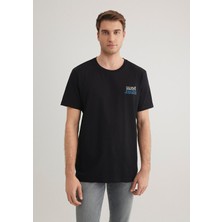Mavi Mavi Jeans Baskılı Siyah Tişört 066841-900