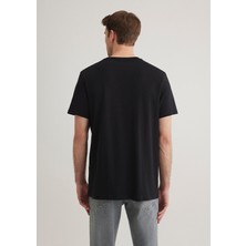 Mavi Mavi Jeans Baskılı Siyah Tişört 066841-900