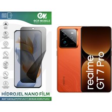 ECR MOBILE Realme Gt 7 Pro Uyumlu Hidrojel Nano Ekran Koruyucu Film Hayalet(Privacy)Tempered Cam Değildir