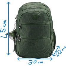 Sia Çanta Orjinal Kırınkil Büyük Boy Yedi Gözlü Su Geçirmez Özel Iç Tasarım Anahtarlıklı Matara Bölmeli Sırt Çantası