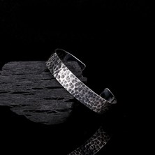 Tesbih Sepetim 925  AyarGümüş Erkek Kelepçe Bileklik Modeli