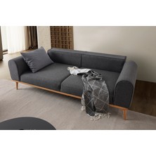 Edsy Home Rebul 3'lü Koltuk Antrasit