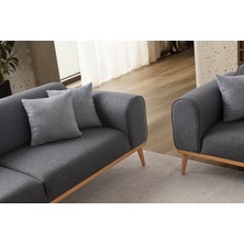 Edsy Home Rebul 3'lü Koltuk Antrasit