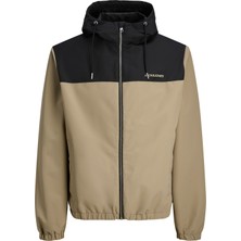Jack & Jones 12268598 Jjelegacy Lıght Jacket Hood Erkek Spor Ceket Kahverengi