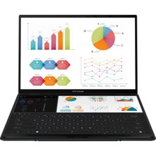 Asus Zenbook Duo UX8406CA-PZ208W Intel Core Ultra 9 285H 32GB 2TB SSD Windows 11 Home 14" OLED Taşınabilir Bilgisayar