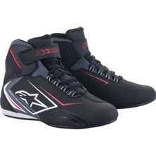 Alpinestars Sektor Wp Korumalı Motosiklet Botu Siyah / Beyaz / Gri