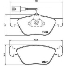 Ön Balata Fişli Marea 2.0 Bravo 2.0 Multipla Alfa 145 146 156 1.6 1.8 2.0 Jtd Gtv Spider 10