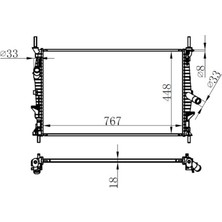 Motor Su Radyatoru Transit Tuorneo Custom V362 V363 2.2tdci 100PS 125PS 135PS 140PS 155PS 12 10