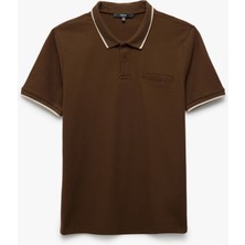 Koton Pamuklu Cep Detaylı Pike Kumaş Slim Fit Polo Yaka Tişört