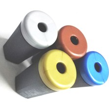 Adel Blackline Köşeli Kalemtraş Mat Renkler - 2 Adet