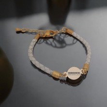 14 Ayar Plakalı Altın Kadınlar İçin Özel Tasarımlı Piano Bilekliği