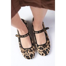 Mio Gusto Inna Leopar Desenli Bantlı Kadın Babet